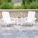 Alt View 11. Alamont Home - Charlestown Indoor/Outdoor Adirondack Style Side Table and 2 Chair Set in White - White.