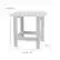Alt View 13. Alamont Home - Charlestown Indoor/Outdoor Adirondack Style Side Table and 2 Chair Set in White - White.