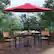 Alt View 12. Alamont Home - Lark Outdoor Rectangle Modern 7 Piece Patio Set - Red.