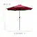 Alt View 15. Alamont Home - Lark Outdoor Rectangle Modern 7 Piece Patio Set - Red.