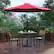 Alt View 12. Alamont Home - Lark Outdoor Square Modern 5 Piece Patio Set - Red.