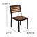 Alt View 14. Alamont Home - Lark Outdoor Square Modern 5 Piece Patio Set - Red.