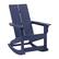 Front. Alamont Home - Finn Modern 2-Slat Adirondack Poly Resin Rocking Chair for Indoor/Outdoor Use - Navy - Navy.