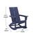 Alt View 13. Alamont Home - Finn Modern 2-Slat Adirondack Poly Resin Rocking Chair for Indoor/Outdoor Use - Navy - Navy.