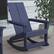 Alt View 15. Alamont Home - Finn Modern 2-Slat Adirondack Poly Resin Rocking Chair for Indoor/Outdoor Use - Navy - Navy.