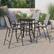 Alt View 11. Alamont Home - Brazos Outdoor Square Modern Steel 5 Piece Patio Set - Gray.