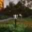 Alt View 11. Alamont Home - Hess All-Weather Tulip Design Solar Powered LED Garden & Pathway Lights - Brown.