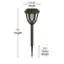 Alt View 12. Alamont Home - Hess All-Weather Tulip Design Solar Powered LED Garden & Pathway Lights - Brown.