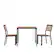 Front. Alamont Home - Lark Outdoor Square Modern 3 Piece Patio Set - Teak.