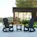 Alt View 12. Alamont Home - Savannah Set of 2 Poly Resin Adirondack Rocking Chairs with 1 Side Table in Black - Black.