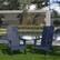 Alt View 12. Alamont Home - Sawyer Set of 2 Navy Modern Dual Slat Back Indoor/Outdoor Adirondack Style Chairs - Navy.
