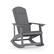 Front. Alamont Home - Savannah Adirondack Style Poly Resin Wood Rocking Chair for Indoor/Outdoor Use - Black - Light Gray.