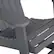 Alt View 20. Alamont Home - Savannah Adirondack Style Poly Resin Wood Rocking Chair for Indoor/Outdoor Use - Black - Light Gray.
