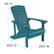 Alt View 12. Alamont Home - Charlestown Indoor/Outdoor Adirondack Style Side Table and 2 Chair Set in Sea Foam - Sea Foam.
