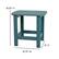 Alt View 13. Alamont Home - Charlestown Indoor/Outdoor Adirondack Style Side Table and 2 Chair Set in Sea Foam - Sea Foam.