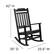 Alt View 12. Alamont Home - Winston Set of 2 Indoor/Outdoor Poly Resin Rocking Chairs with Side Table in Black - Black.