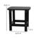 Alt View 13. Alamont Home - Winston Set of 2 Indoor/Outdoor Poly Resin Rocking Chairs with Side Table in Black - Black.