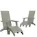 Front. Alamont Home - Sawyer Set of 2 Indoor/Outdoor 2-Slat Adirondack Style Chairs & Footrests in Gray - Gray.