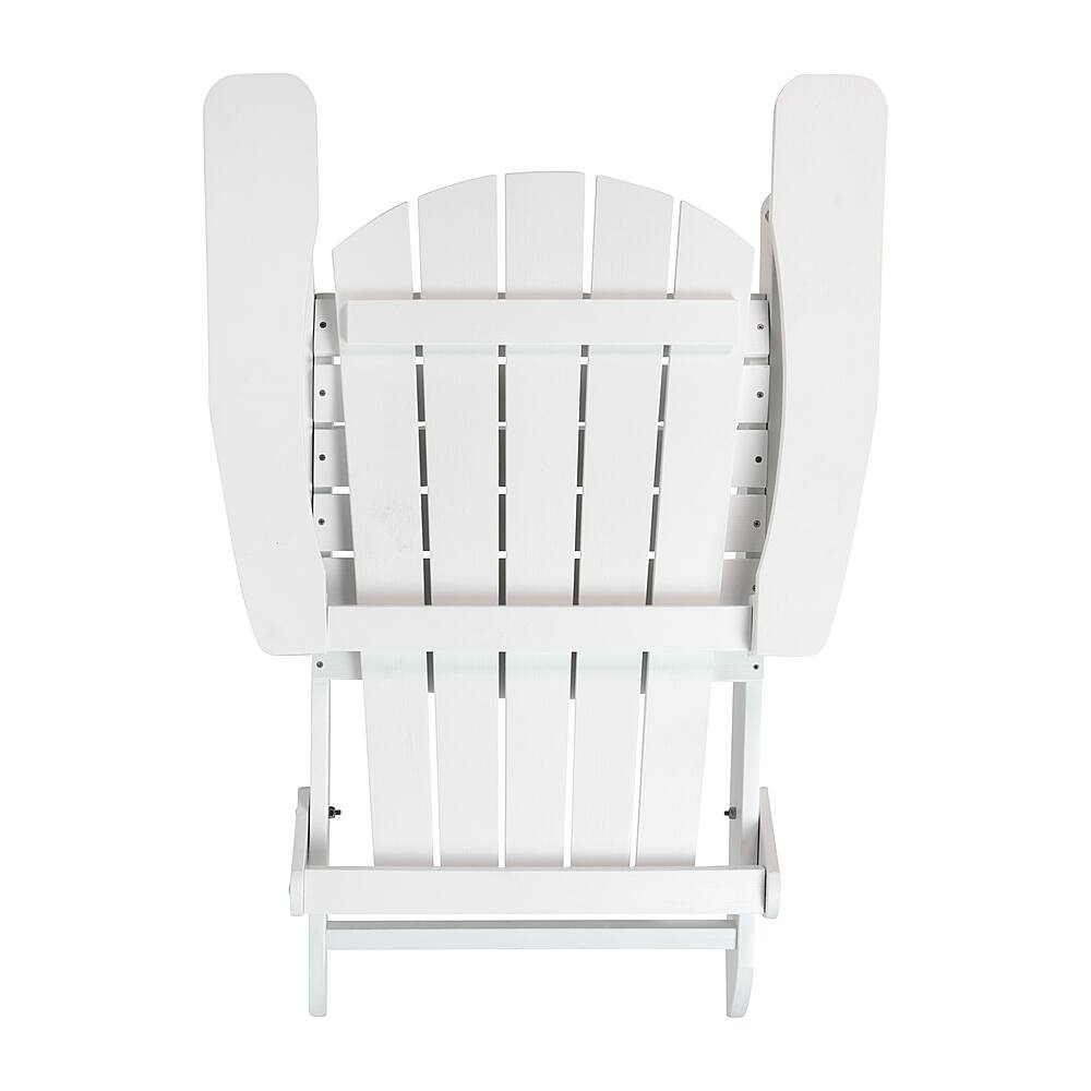 Flash Furniture Charlestown Adirondack Chair (set of 2) White 2JJ