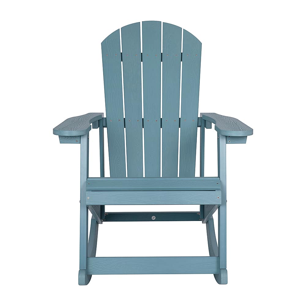 Alt View 11. Alamont Home - Savannah Adirondack Poly Resin Rocking Chairs for Indoor/Outdoor Use in Sea Foam - 2 Pack - Sea Foam.