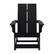 Alt View 11. Alamont Home - Finn Modern 2-Slat Adirondack Poly Resin Rocking Chair for Indoor/Outdoor Use - Black - Black.