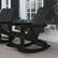 Alt View 12. Alamont Home - Finn Modern 2-Slat Adirondack Poly Resin Rocking Chair for Indoor/Outdoor Use - Black - Black.