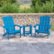 Alt View Zoom 11. Flash Furniture - Charlestown Indoor/Outdoor Adirondack Style Side Table and 2 Chair Set in - Blue.