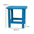 Alt View Zoom 13. Flash Furniture - Charlestown Indoor/Outdoor Adirondack Style Side Table and 2 Chair Set in - Blue.