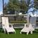 Alt View 12. Alamont Home - Sawyer Set of 2 Indoor/Outdoor 2-Slat Adirondack Style Chairs & Footrests in White - White.