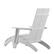 Alt View 15. Alamont Home - Sawyer Set of 2 Indoor/Outdoor 2-Slat Adirondack Style Chairs & Footrests in White - White.