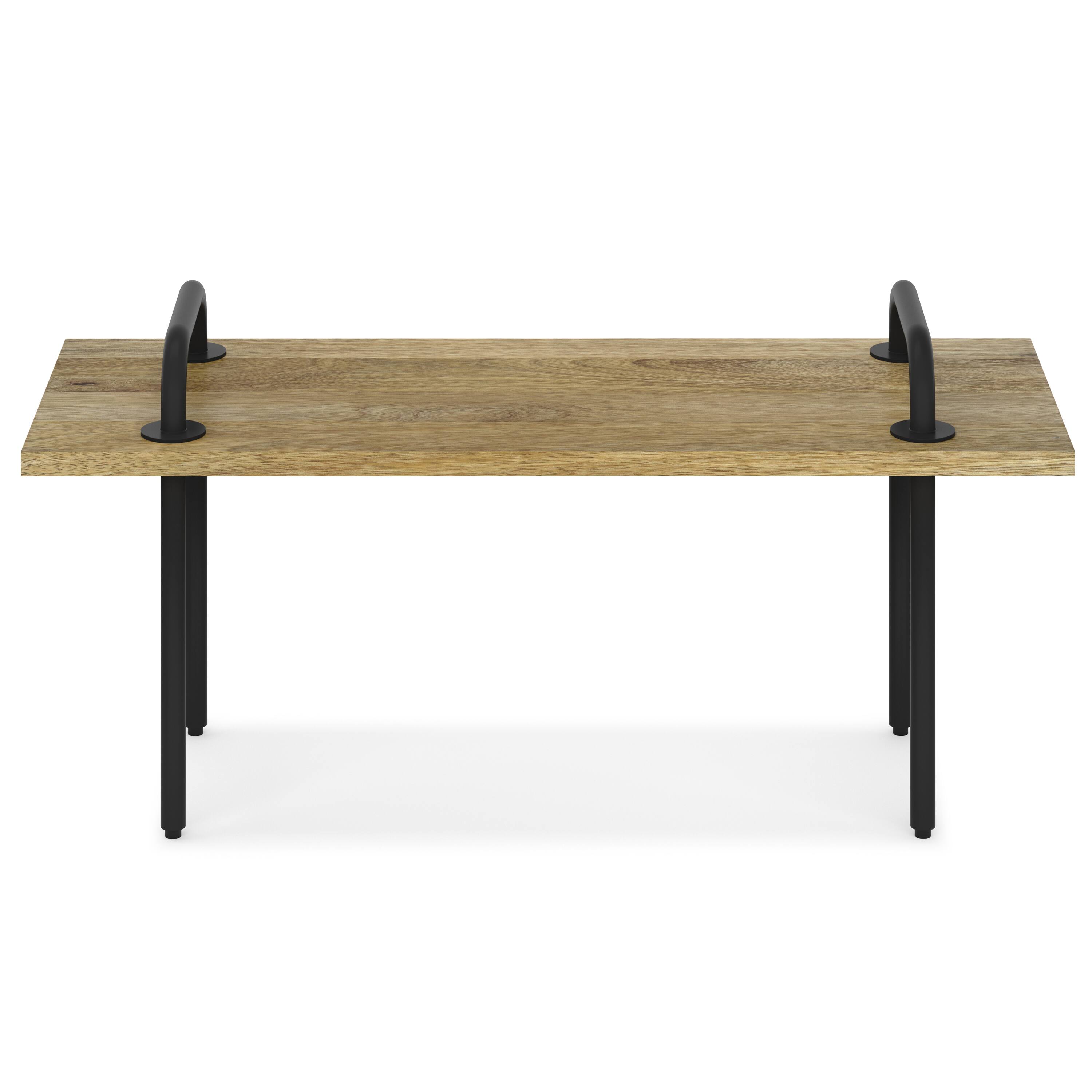 Angle. Simpli Home - Berkeley Small Entryway Bench - Natural.