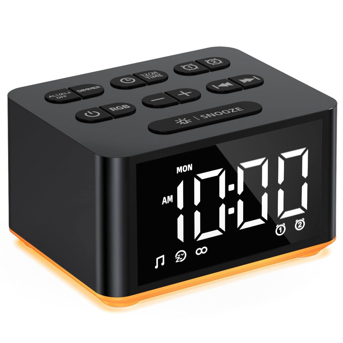 1 12.04 TIME l DIMMER ALT/AL2 OPF x - RGB sh / SNOOZE MON AM 10:00 1 2 8 2