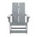Alt View 11. Alamont Home - Finn Indoor/Outdoor modern 2-Slat Adirondack Poly Resin Rockers in Gray - Set of 2 - Gray.
