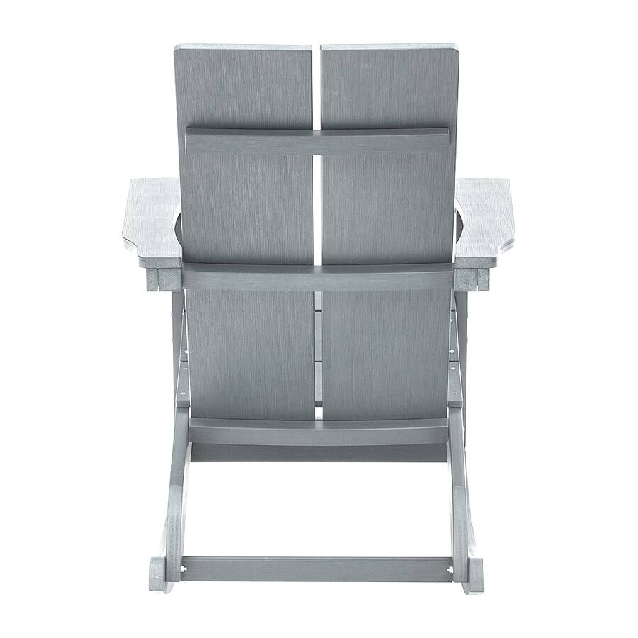 Poly Rocker Alamont Home Finn Indoor/Outdoor modern 2 Slat Adirondack Poly Resin ...