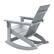 Alt View 18. Alamont Home - Finn Indoor/Outdoor modern 2-Slat Adirondack Poly Resin Rockers in Gray - Set of 2 - Gray.