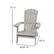 Alt View 13. Alamont Home - Charlestown Adirondack Chair (set of 4) - Gray.