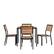 Front. Alamont Home - Lark Outdoor Square Modern 5 Piece Patio Set - Teak.