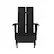 Alt View 11. Alamont Home - Sawyer Set of 2 Indoor/Outdoor 2-Slat Adirondack Style Chairs & Footrests in Black - Black.