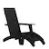 Front. Alamont Home - Sawyer Adirondack Chair - Black.