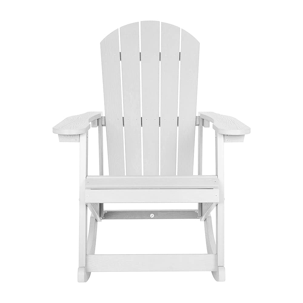 Flash Furniture – Savannah Adirondack Style Poly Resin Wood Rocking Chair for Indoor/Outdoor Use – White Sansujyuku sansujyuku.com