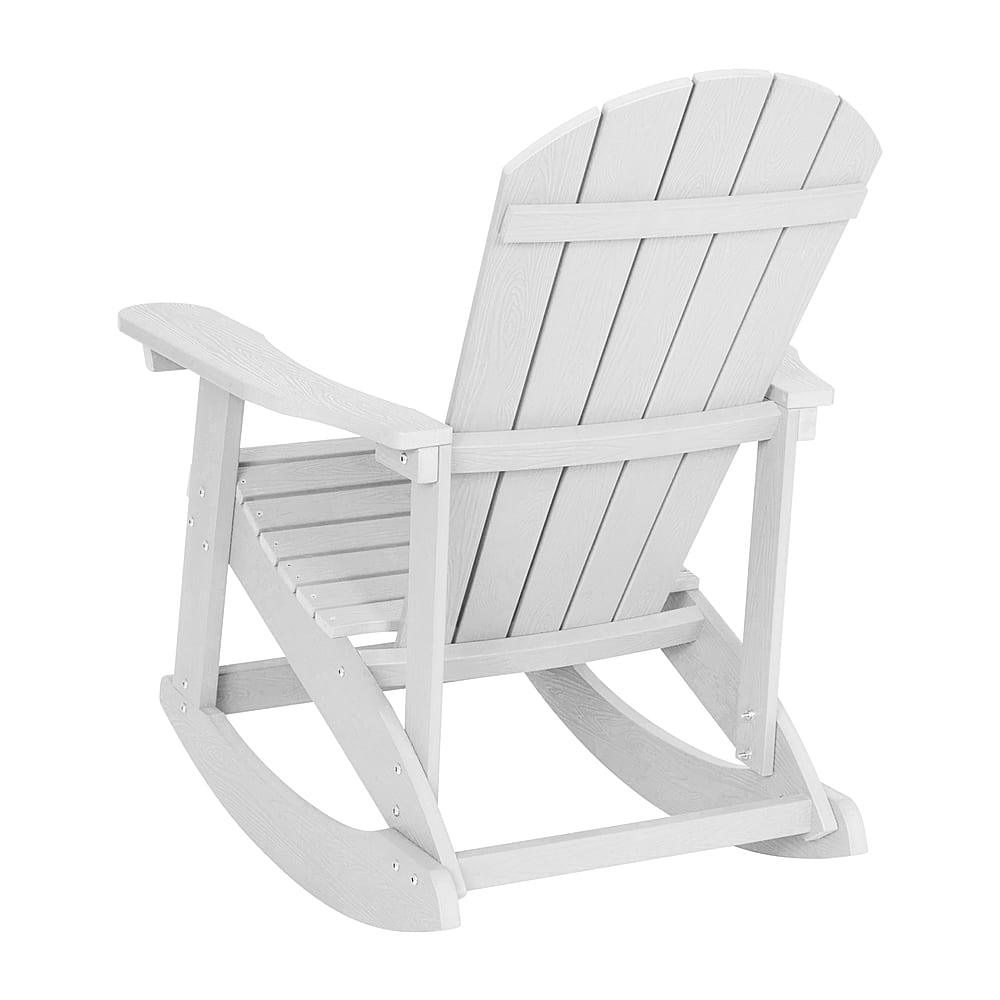 Alt View 14. Alamont Home - Savannah Adirondack Style Poly Resin Wood Rocking Chair for Indoor/Outdoor Use - White - White.