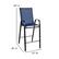 Alt View 13. Alamont Home - Brazos Outdoor Square Modern Steel 5 Piece Patio Set - Navy.