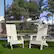 Alt View 12. Alamont Home - Sawyer Set of 2 White Modern Dual Slat Back Indoor/Outdoor Adirondack Style Chairs - White.