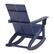 Alt View 19. Alamont Home - Finn Indoor/Outdoor modern 2-Slat Adirondack Poly Resin Rockers in Navy - Set of 2 - Navy.