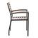 Alt View 16. Alamont Home - Lark Set of 4 Stackable All-Weather Black Aluminum Patio Chairs with Faux Teak Slats - Teak.