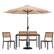 Front. Alamont Home - Lark Outdoor Rectangle Modern 7 Piece Patio Set - Tan.