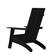 Alt View 14. Alamont Home - Sawyer Set of 2 Black Modern Dual Slat Back Indoor/Outdoor Adirondack Style Chairs - Black.