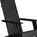 Alt View 15. Alamont Home - Sawyer Set of 2 Black Modern Dual Slat Back Indoor/Outdoor Adirondack Style Chairs - Black.