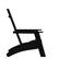 Alt View 16. Alamont Home - Sawyer Set of 2 Black Modern Dual Slat Back Indoor/Outdoor Adirondack Style Chairs - Black.