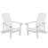 Front. Alamont Home - Charlestown Adirondack Chair (set of 2) - White.